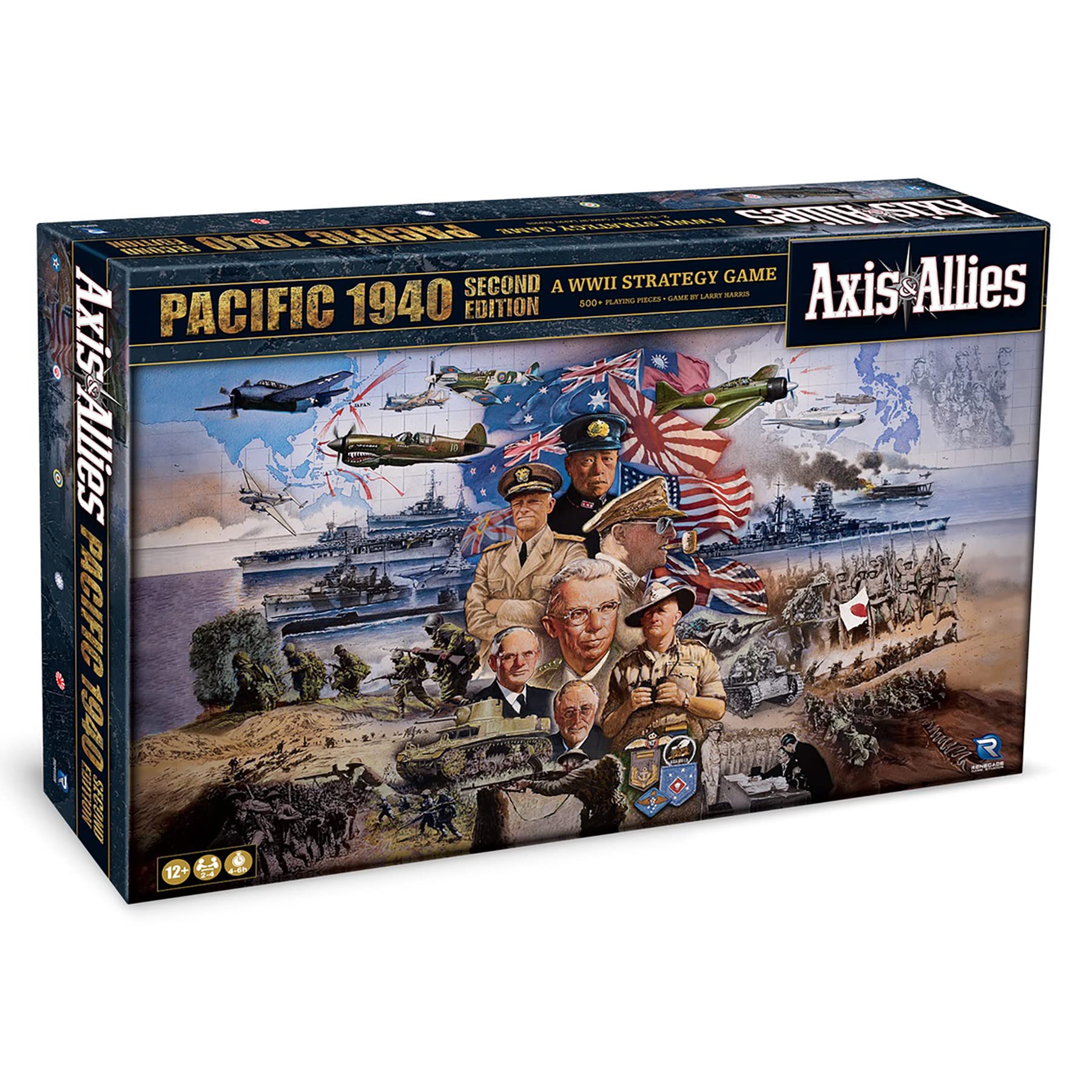 Renegade Axis & Allies: 1940 Pacific Second Edition – WWII War Strategy Board Game for 2–4 Players
