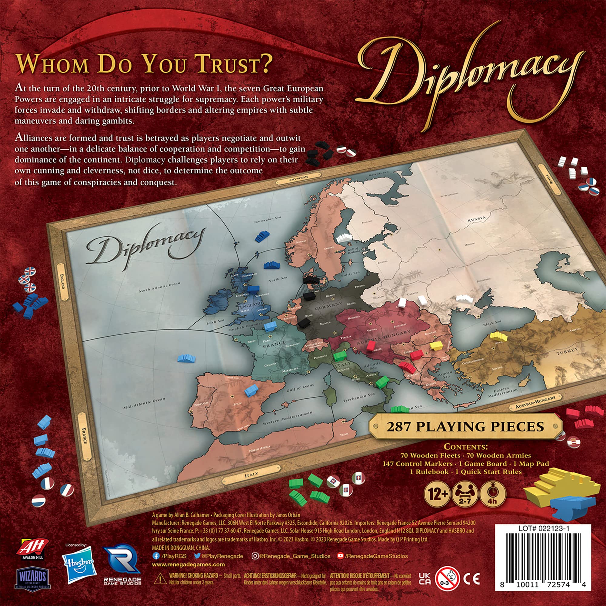 Renegade Diplomacy – Europe 20th Century Strategy Board Game by Renegade Game Studios