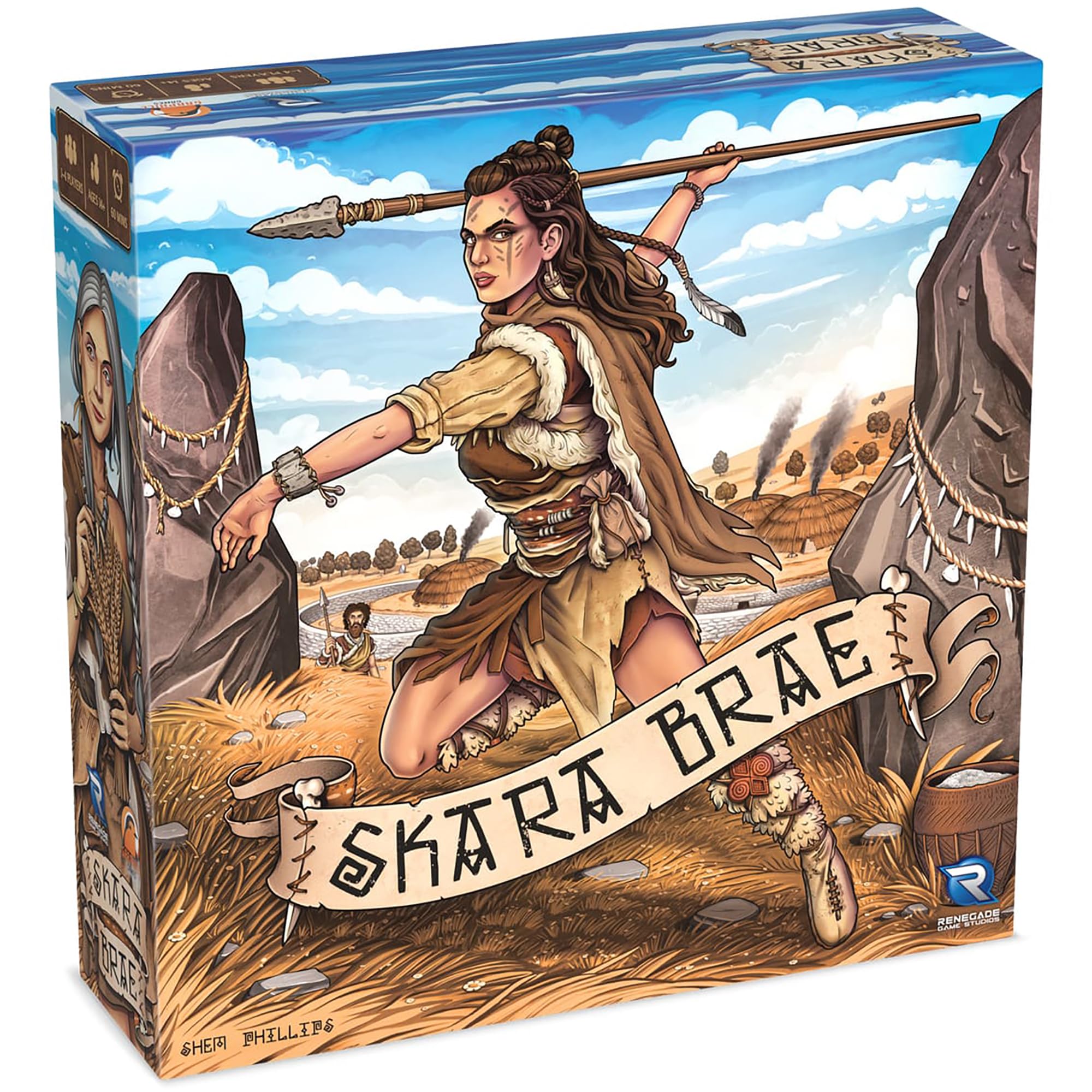 Skara Brae - Resource Management Board Game by Renegade Game Studios | 1-4 Players, 60 Min, Ages 13+