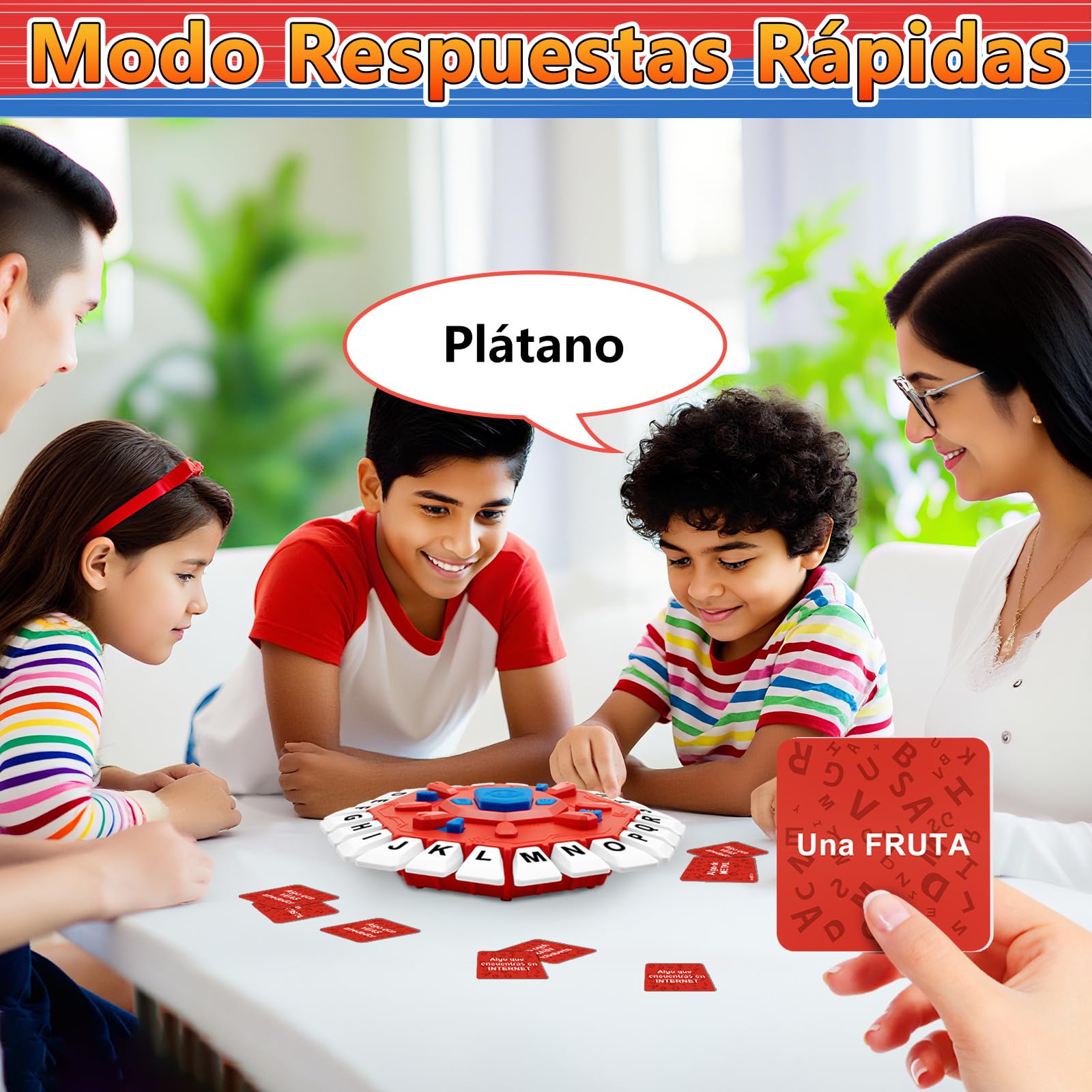 Resflycheng Board Game with Digital Screen | 2 Modes, 35 Double-Sided Cards | Party & Interactive Learning