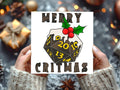 D20 Critical Hit Christmas Pudding Christmas Card