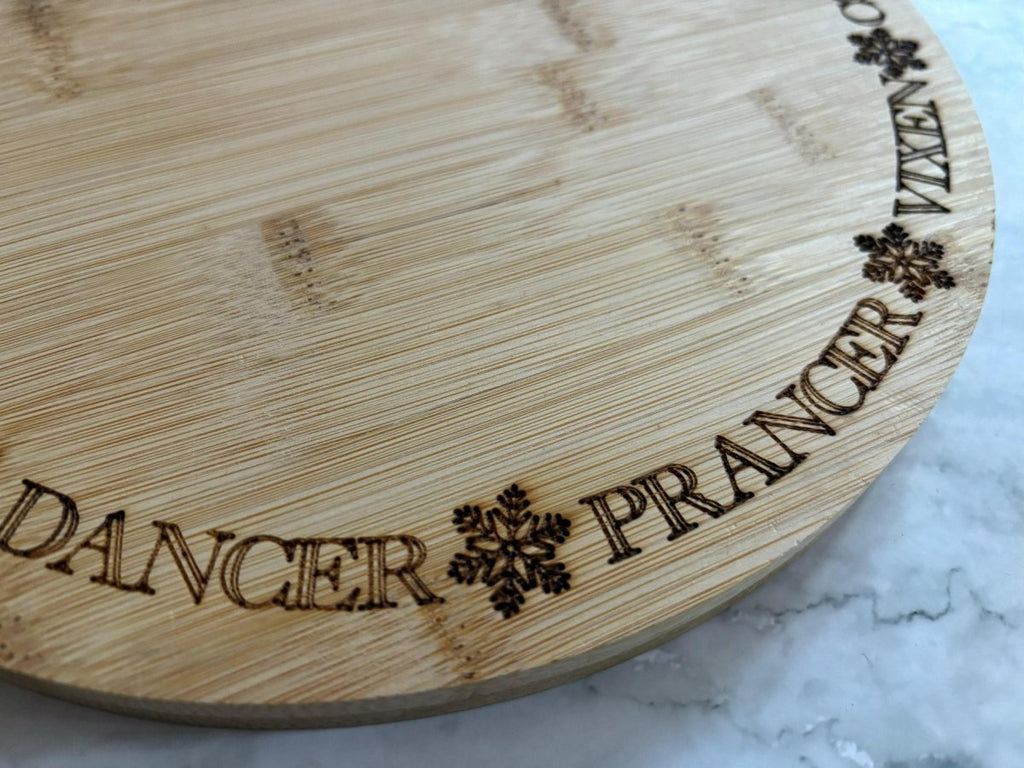 Double Sided Christmas Serving Tray Cheese Board