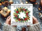 Five Gold Rings Funny Lord of the Rings Christmas Card