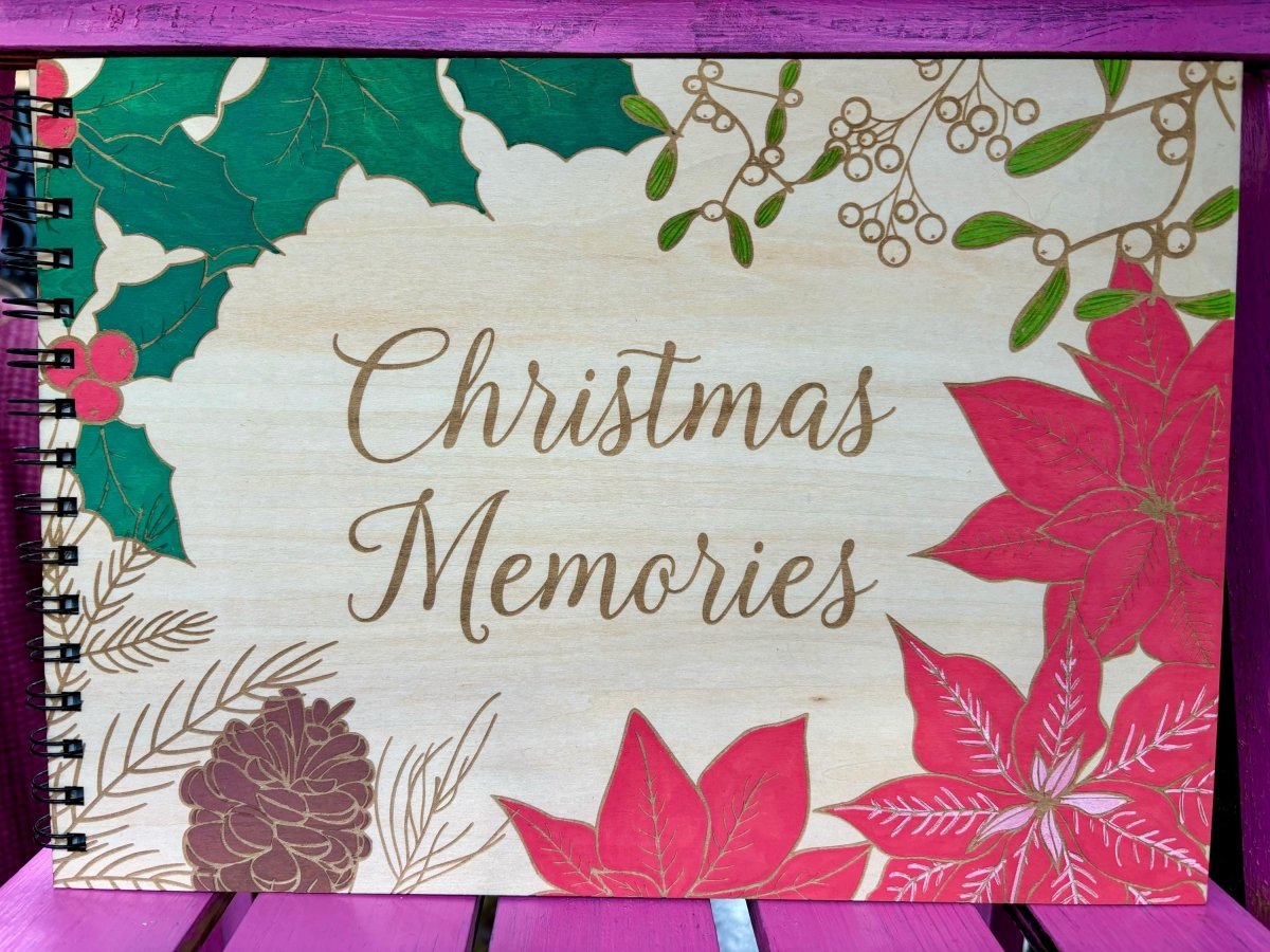 Hand Painted Christmas Photo Album