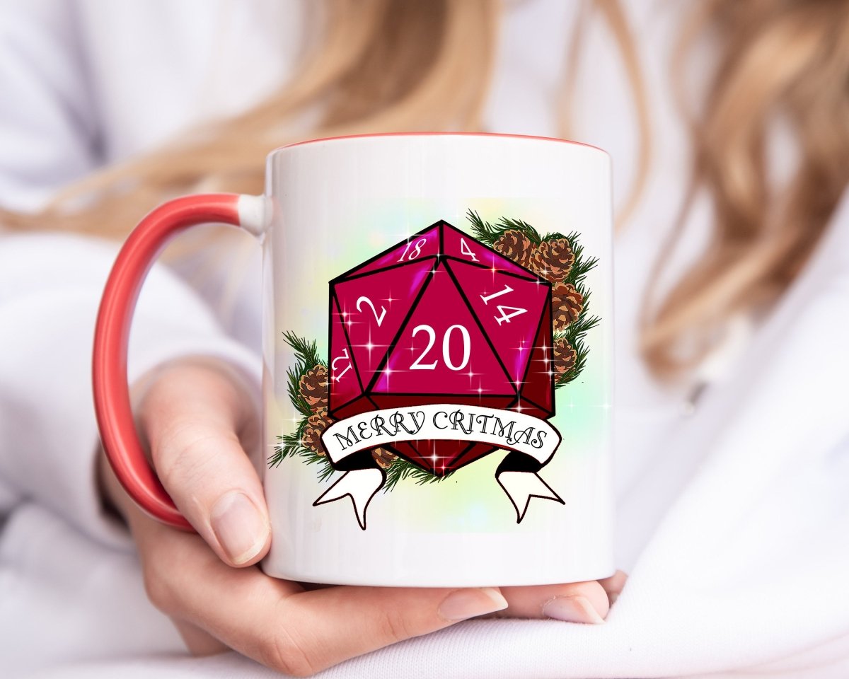 Merry Critmas Christmas DnD Mug