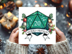 Merry Critmas D20 Dice Christmas Cards: Geeky DnD Xmas Card Multipack