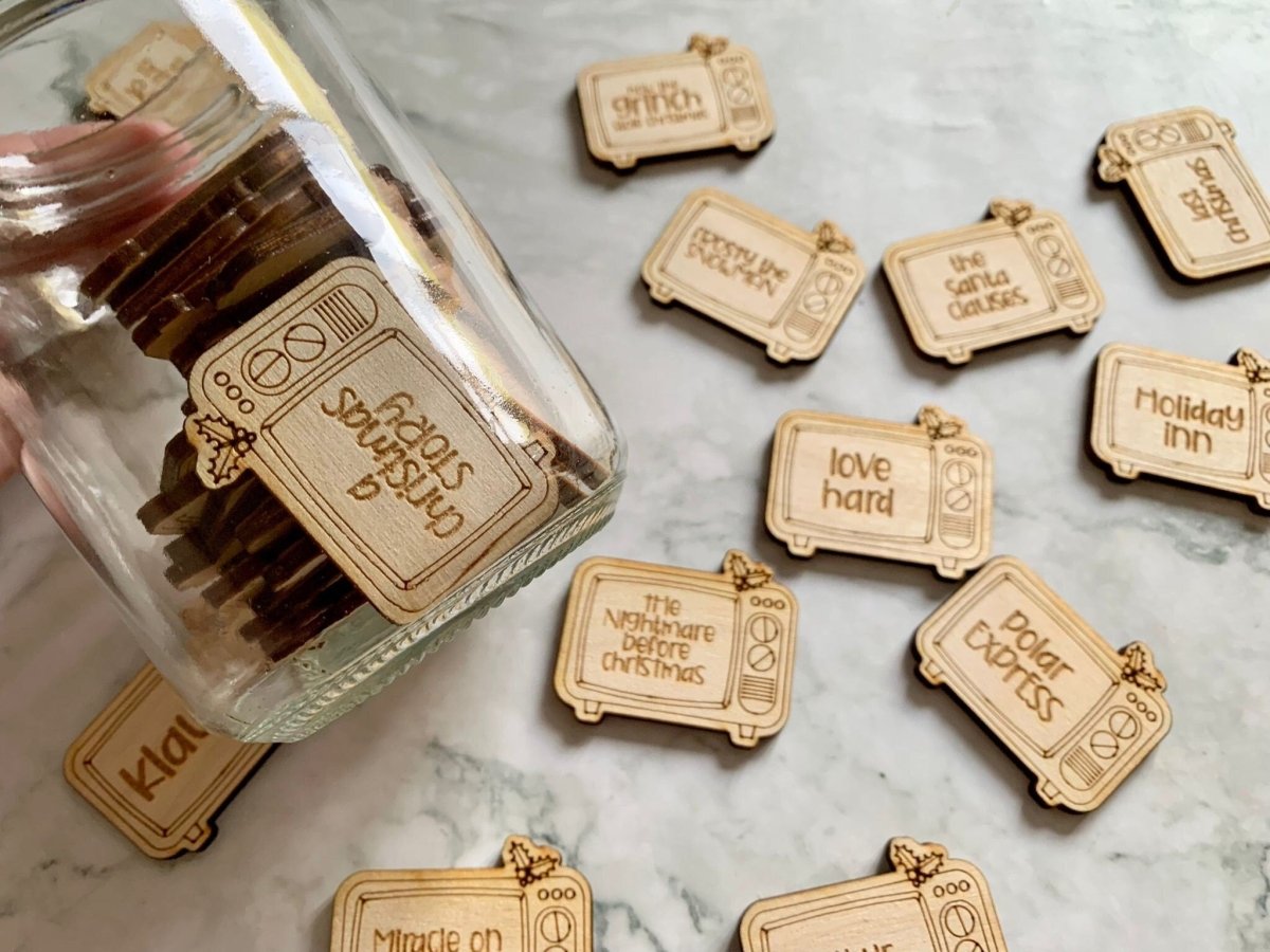 Personalised Christmas Advent Movie Tokens