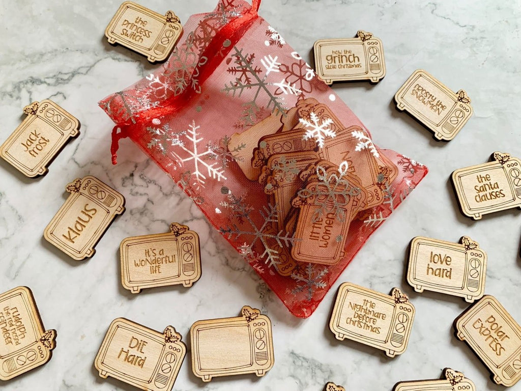 Personalised Christmas Advent Movie Tokens