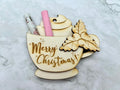 Personalised Christmas Cash Gift Holder in a Hot Chocolate