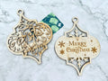 Personalised Christmas Gift Card Holder - Bauble shaped