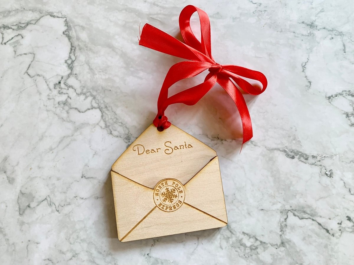 Personalised Letter to Santa Gift Card Holder Christmas Decoration