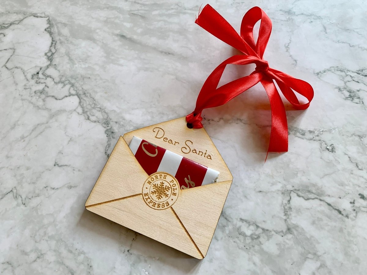 Personalised Letter to Santa Gift Card Holder Christmas Decoration