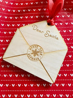 Personalised Letter to Santa Gift Card Holder Christmas Decoration