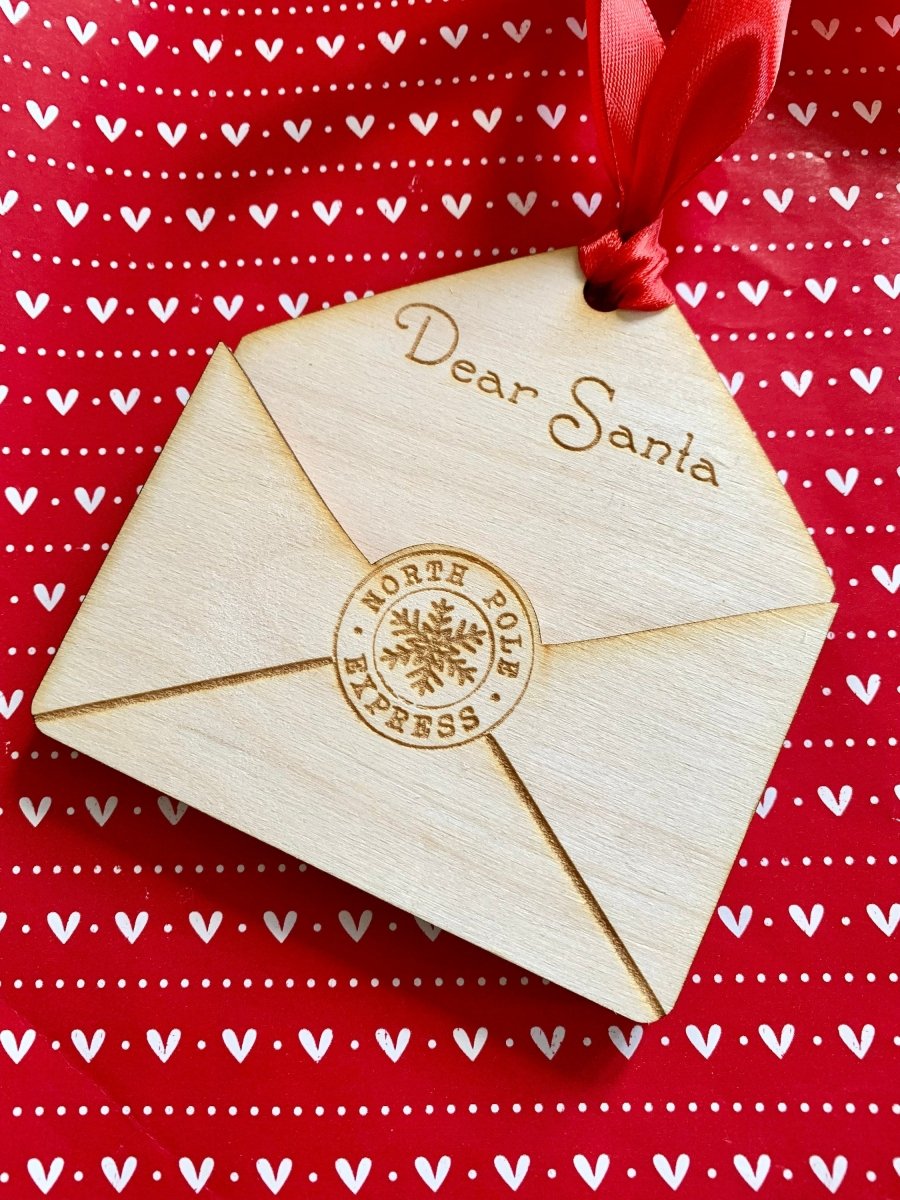 Personalised Letter to Santa Gift Card Holder Christmas Decoration