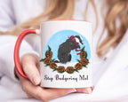 Stop Badgering Me! Badger Christmas Mug