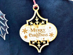 Wooden Engraved Christmas Bauble