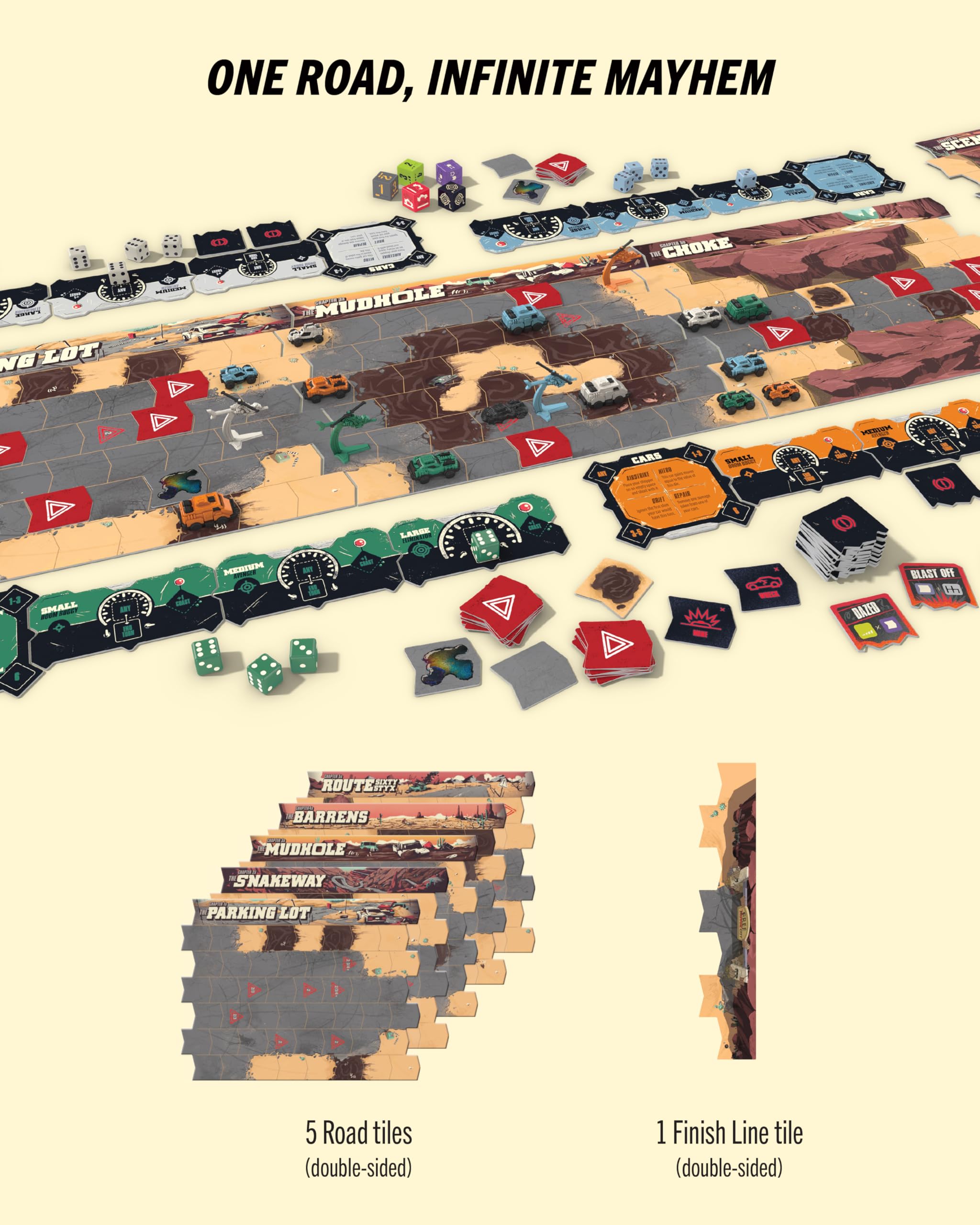 Restoration Games Thunder Road Vendetta — Post-Apocalyptic Racing & Strategy Board Game