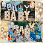 Retisee 3.3 Ft Baby Marquee Letters Lights – Mosaic Balloons Frame Decoration Set