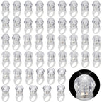 Retisee 50 Pack LED Light Up Rings – Glow in the Dark Party Favors for Bachelorette Parties, Weddings, and Birthdays (Diamond/Heart/Round Shapes)