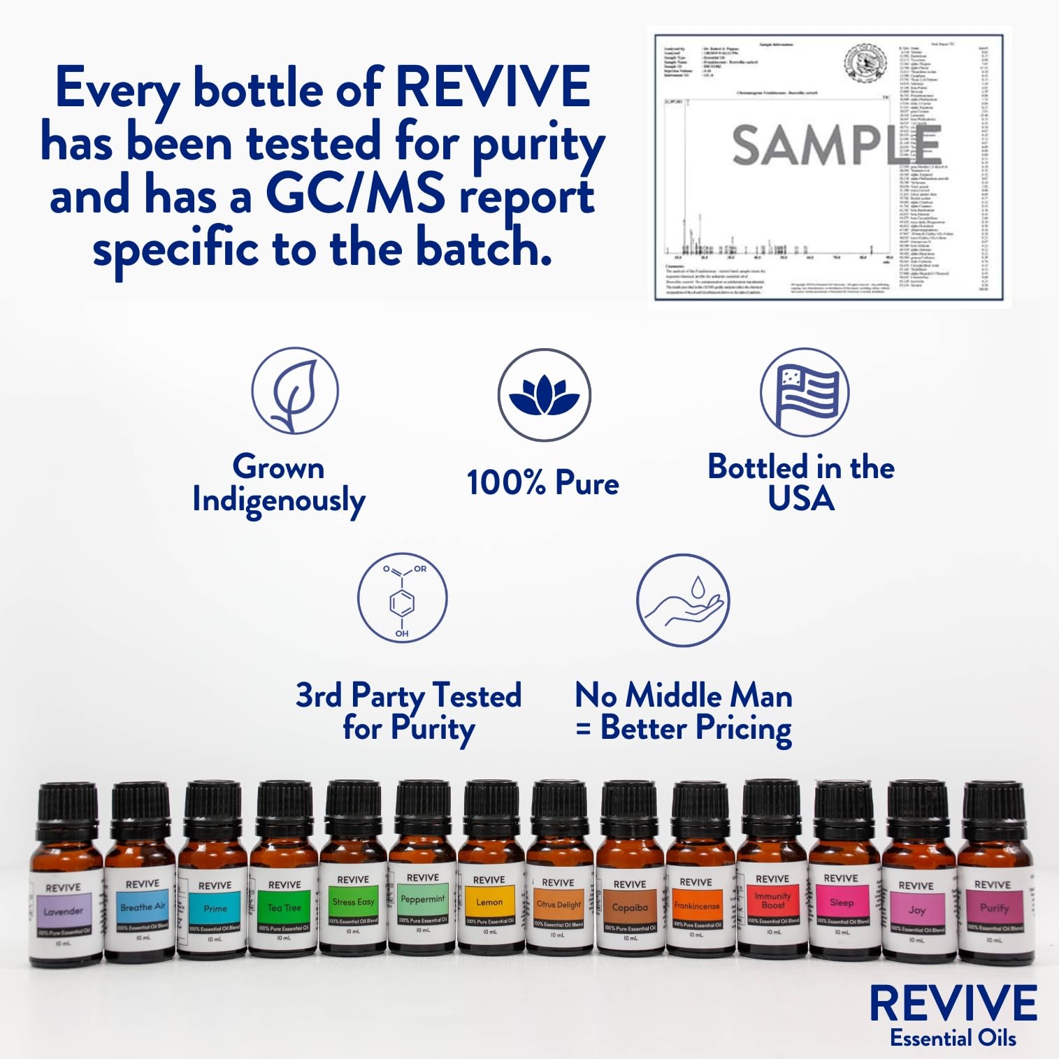 Starter Kit by Revive Essential Oils – 100% Pure Therapeutic Grade Oils for Diffuser and Massage