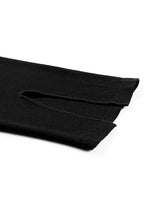 Rib Knit High Waist Slit Leggings Women UK