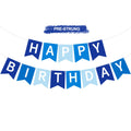 RICHHHA Navy Blue Happy Birthday Banner – Pre-Stringed Glitter Party Decor (No-DIY)