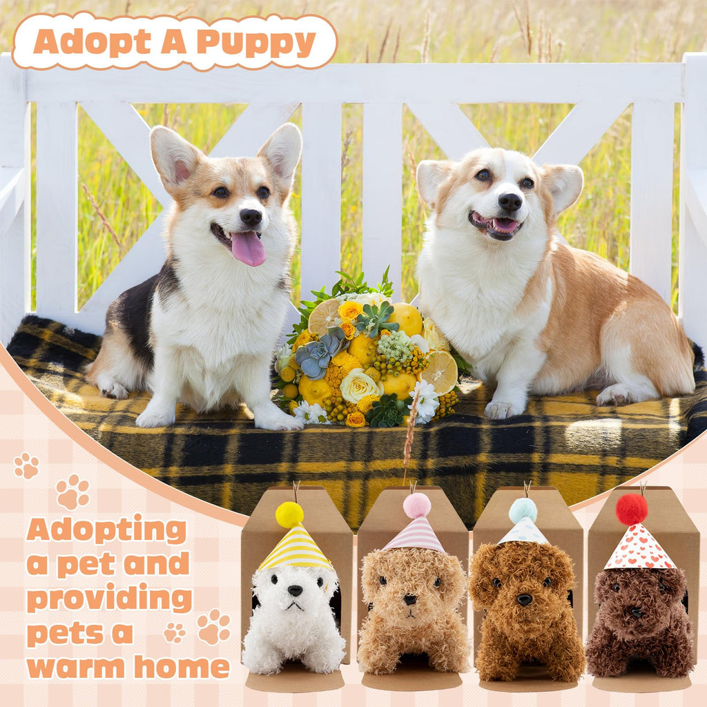 Rigibright 90-Piece Adopt A Puppy Party Favors Set – Mini Plush Dogs & Accessories