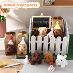 Rigibright 90-Piece Adopt A Puppy Party Favors Set – Mini Plush Dogs & Accessories