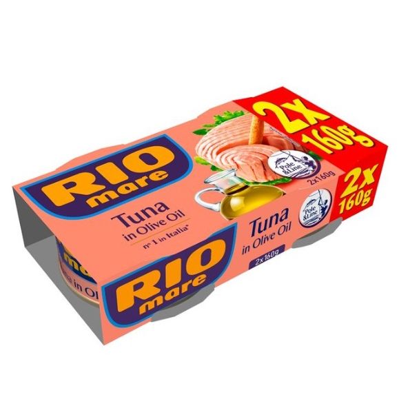 Rio Mare Premium Tuna in Olive Oil, 2 x 160g Multipack