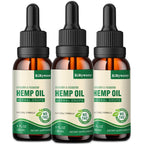 (3-Pack) High Potency Hemp Oil 25,000 Max Strength - Organic, Vegan, Non-GMO