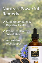 Pure Organic Black Seed Oil for Skin, Hair & Wellness | Ammuri
