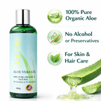 Ammuri Bio Aloe Vera Gel 300g – Reines Naturprodukt, 5er-Pack für Gesicht & Körper
