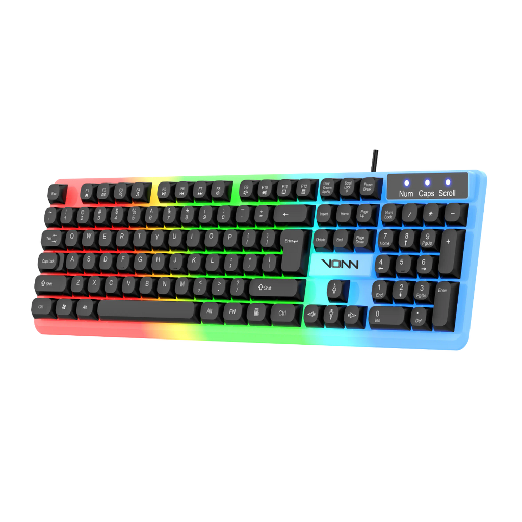 Wired LED Gaming RGB Keyboard & Mouse Combo Set for PC & Laptop