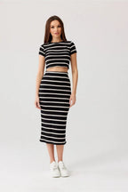 Roco Fashion livya knitted midi skirt
