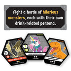 Rollacrit Heroes of Barcadia Board Game – Battle Monsters with The Liquid Life System