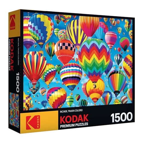RoseArt Kodak Premium Balloons in Flight 1500-Piece Puzzle for Adults