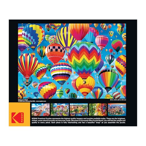 RoseArt Kodak Premium Balloons in Flight 1500-Piece Puzzle for Adults