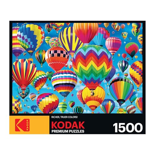 RoseArt Kodak Premium Balloons in Flight 1500-Piece Puzzle for Adults