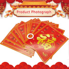 Rosulasi Chinese New Year Decorations 2026 | Red & Gold 16.4Ft Happy Lunar Banner & Bunting