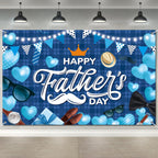 Rosulasi Happy Fathers Day Banner – Extra Large 70.9x45.3in Backdrop for Photos, Indoor & Outdoor