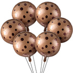 RoundFunny 24 Pcs 21 Inch Chocolate Chip Cookie Balloons – Foil Party Decor Bulk