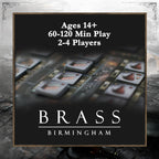 Roxley Games Brass: Birmingham - Economic Strategy Game for 2-4 Players | Ages 14+ | 60-120 Minutes | #1 Board Game on BoardGameGeek