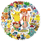 Rubang 50Pcs Cute Pokemon Stickers – Waterproof Vinyl Decals for Laptop, Water Bottle & More