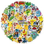 Rubang 50Pcs Cute Pokemon Stickers – Waterproof Vinyl Decals for Laptop, Water Bottle & More
