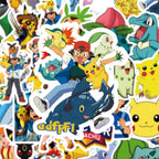 Rubang 50Pcs Cute Pokemon Stickers – Waterproof Vinyl Decals for Laptop, Water Bottle & More