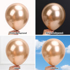 RUBFAC 154pcs Metallic Champagne Gold Balloon Arch Kit – 18/12/10/5 Inch Balloons
