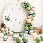 Rubfac Sage Green Balloons 129pcs – Balloon Garland Arch Kit (18/12/10/5in)