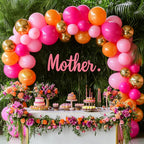 RUBFAC Hot Pink Balloons Set – 105pc Latex Party Kit (5/10/12/18 in) for Garland Arch | Weddings, Birthdays, Baby Showers