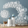 RUBFAC 129pcs Clear Balloons Kit — 18in/12in/10in/5in for Garland Arch