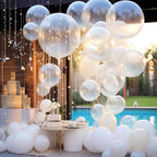 RUBFAC 129pcs Clear Balloons Kit — 18in/12in/10in/5in for Garland Arch